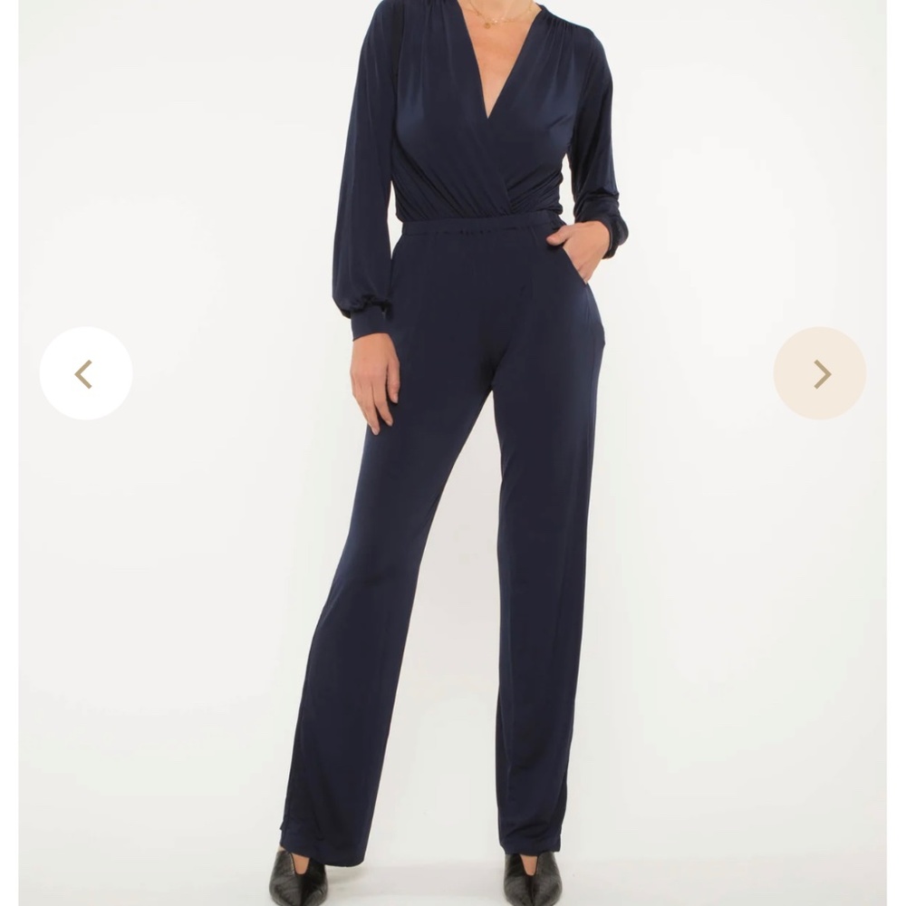 Ripley Rader Long sleeve Navy jumpsuit